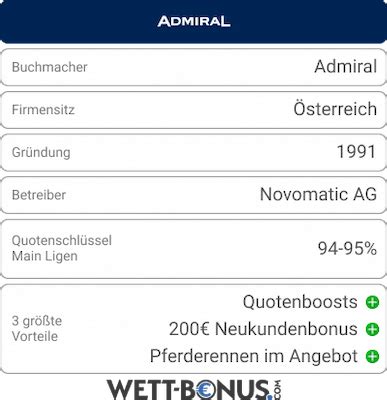 admiral card online wetten.